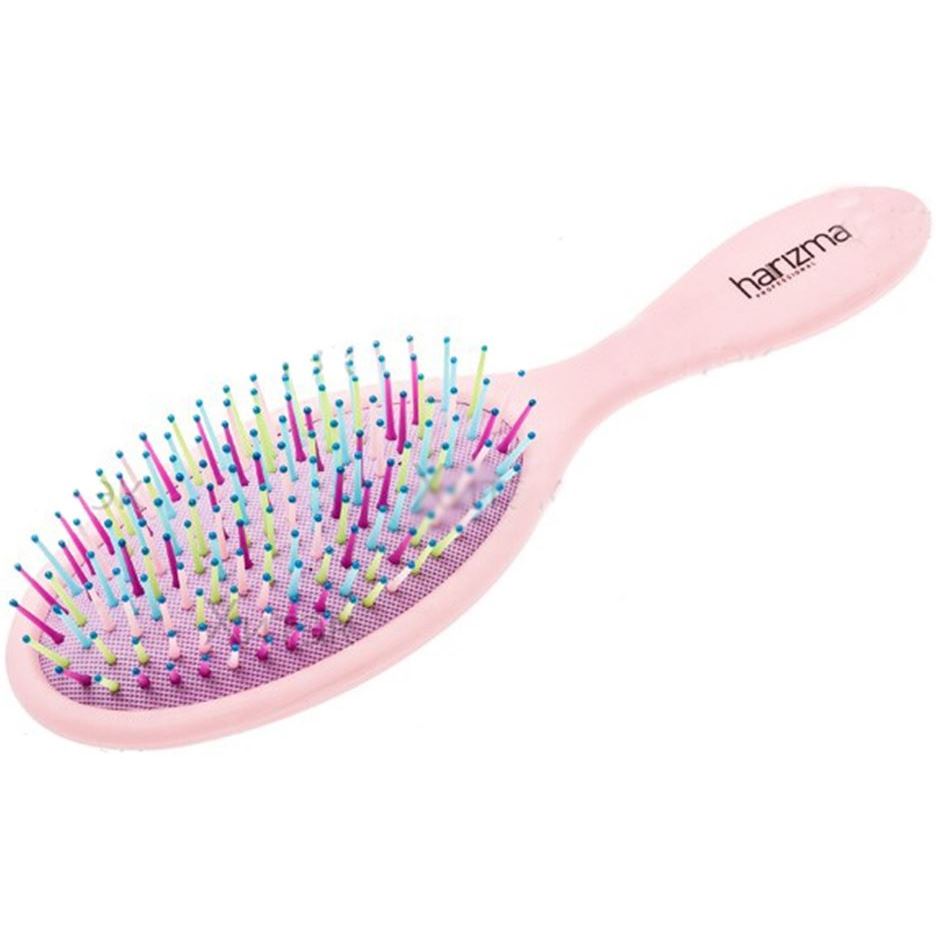 Harizma Professional Щетки и расчески для волос h10639-1205 Rainbow Щетка для волос розовая Щетка для волос массажная большая розовая