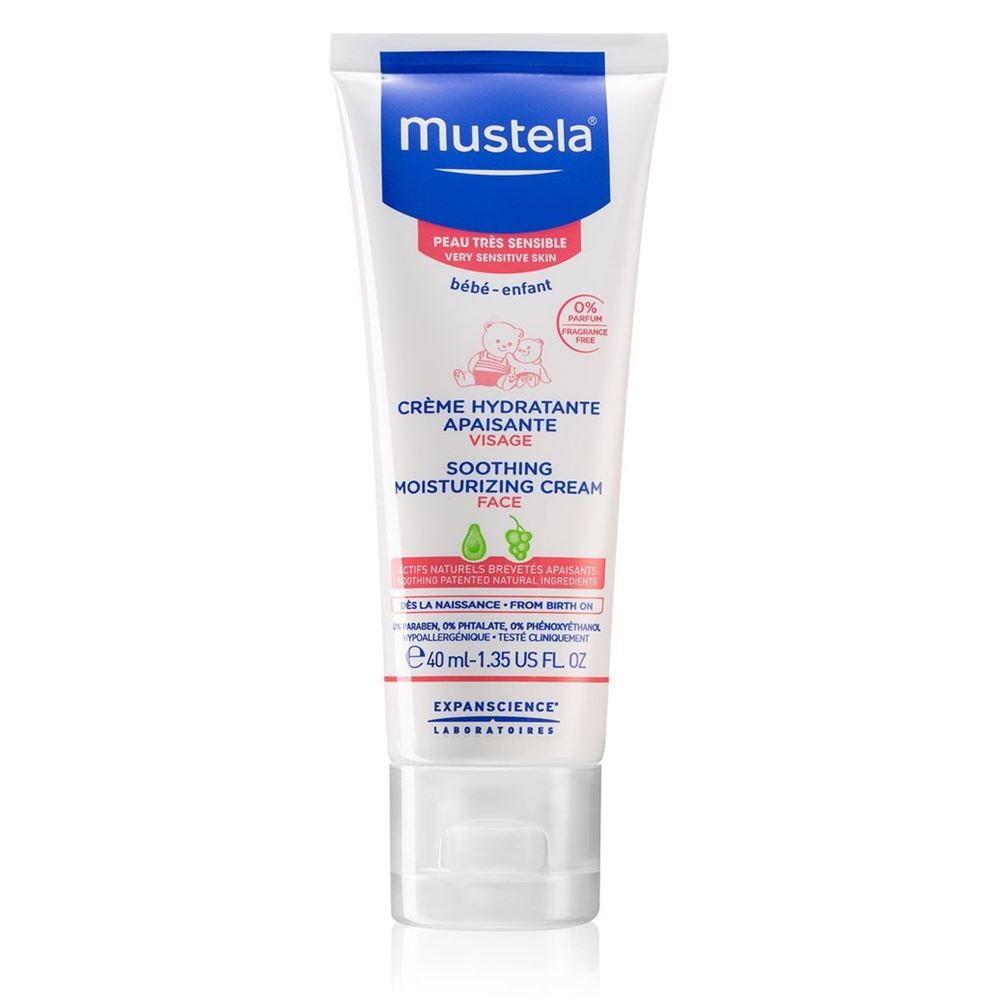 Mustela Bebe Увлажняющий успокаивающий крем для лица Soothing Moisturizing Cream
