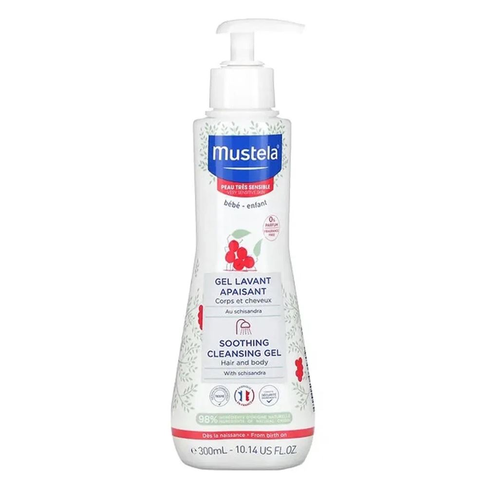 Mustela Bebe Soothing Cleansing Gel Успокаивающий гель для купания младенцев и детей Успокаивающий гель для купания младенцев и детей