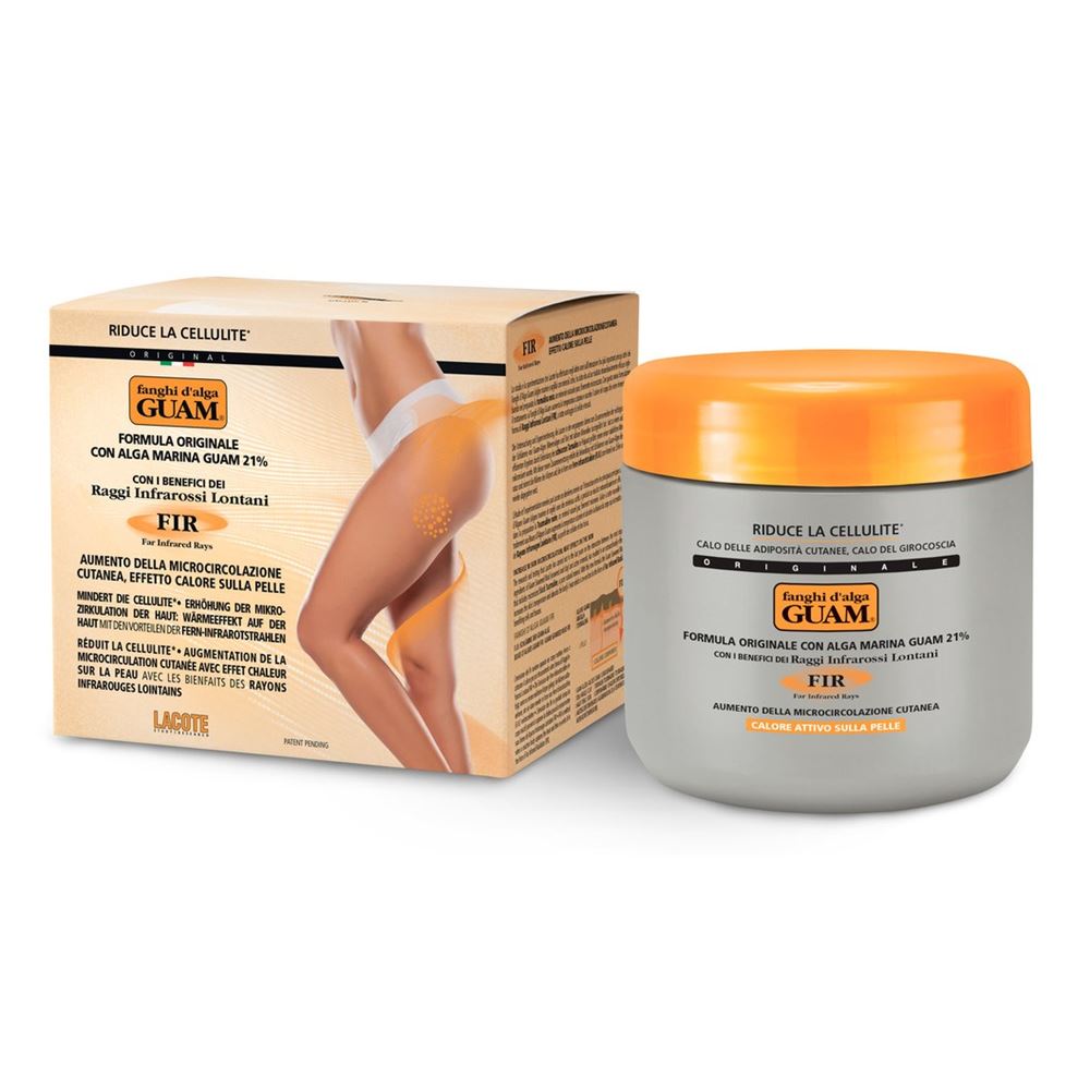 Guam Tourmaline FIR Маска антицеллюлитная разогревающая с микрокристаллами Турмалина Aumento Della Microcircolazione Cutanea