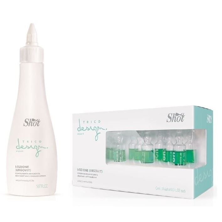 Shot Care&Trico Trico Design Ergovit Lozione Лосьон против выпадения волос