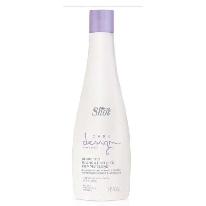 Shot Care&Glamour Care Design Simply Blond Shampoo Blondo Perfetto Шампунь Превосходный Блонд
