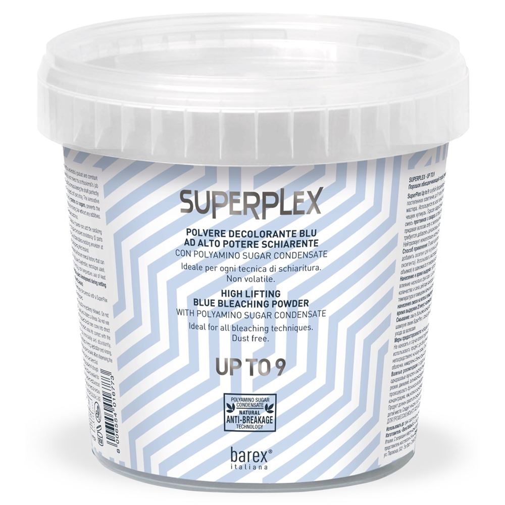 Barex Coloring Hair Superplex Up To 9 High Lifting Blue Bleaching Powder  Порошок голубой обесцвечивающий