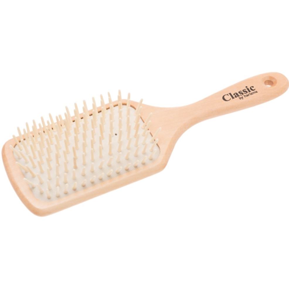 Harizma Professional Щетки и расчески для волос h10706W Щетка для волос массажная Щетка для волос массажная из натурального дерева большая