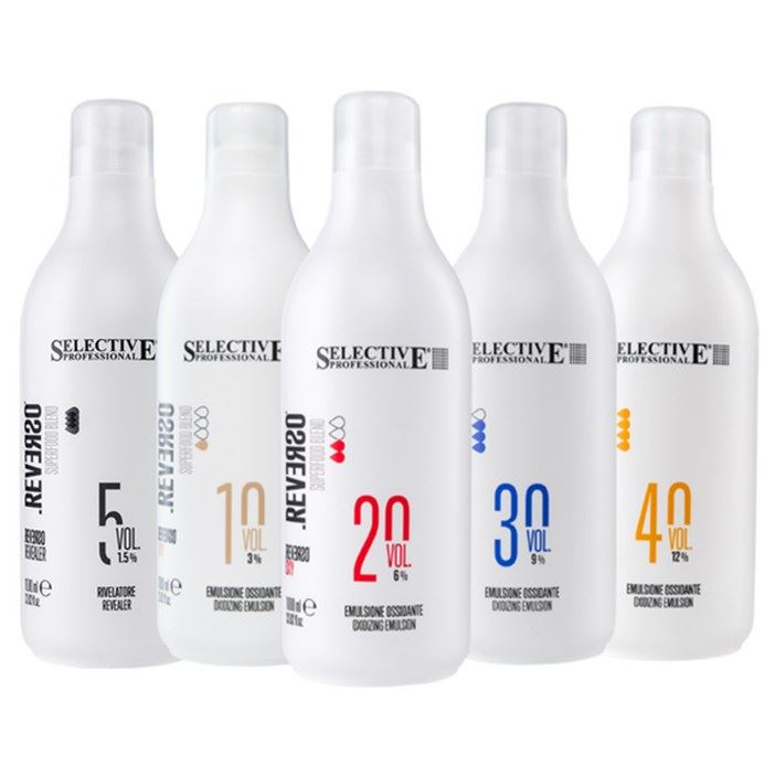 Selective Professional Coloring Hair Reverso Oxy & Revealer Эмульсия окисляющая и специальный проявитель