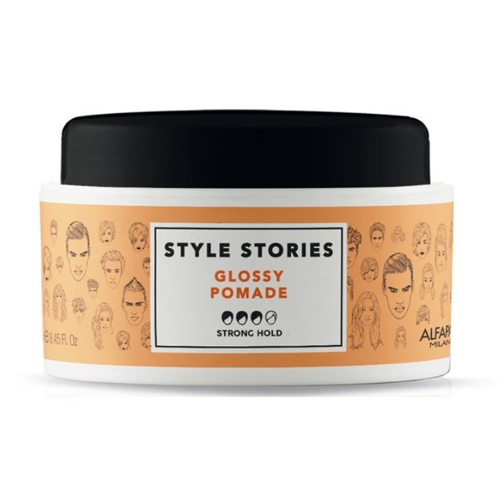 Alfaparf Milano Style Stories Glossy Pomade Помада сильной фиксации, придающая экстра блеск