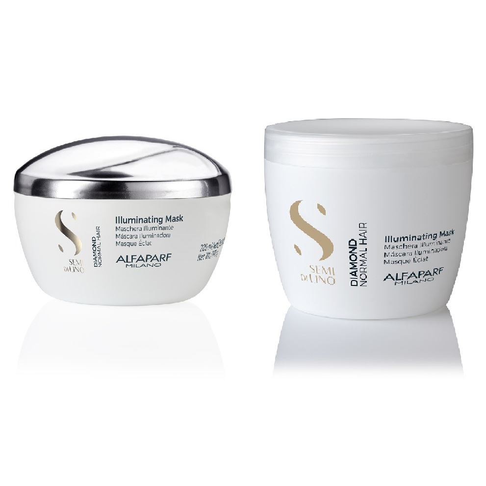 Alfaparf Milano Semi Di Lino Diamond Illuminating Mask Маска для нормальных волос, придающая блеск