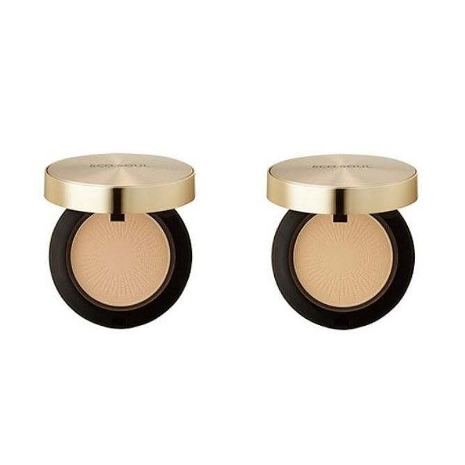 The Saem Eco  Soul Luxury Gold Pact SPF30 РА+++ Пудра компактная золотая