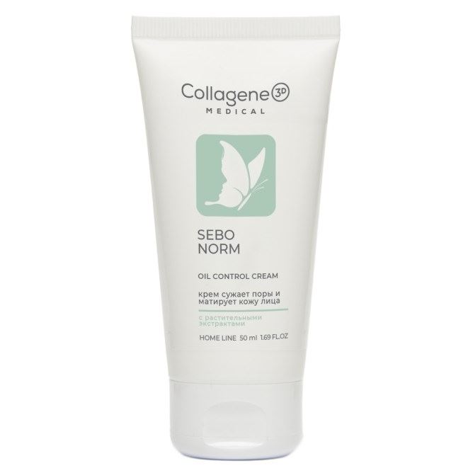 Medical Collagene 3D Коллагеновые кремы и крем-маски Sebo Norm Oil Control Cream Крем для лица себорегулирующий для комбинированной и жирной кожи