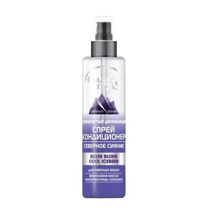 Galacticos Coloring Care Platinum Blonde Silver Blond Cool Iceberg Spray Conditioner Серебристый 2-х фазный спрей-кондиционер