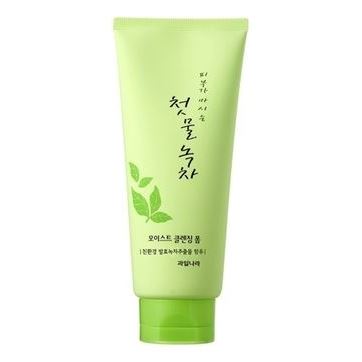 Welcos Skin Care Green Tea Moist Cleansing Foam Пенка для очищения 