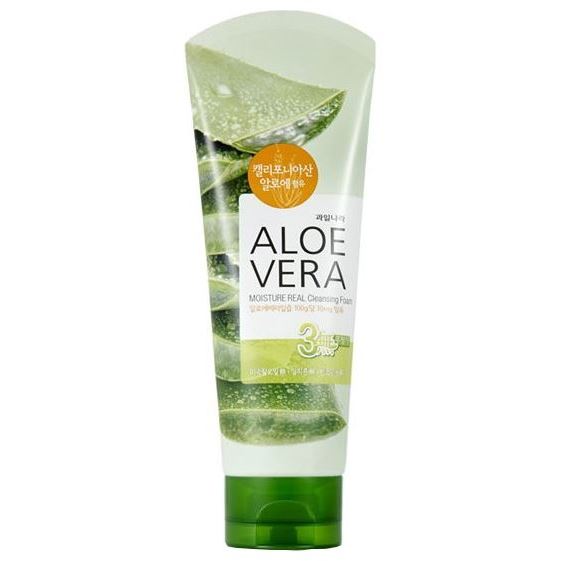 Welcos Skin Care Kwailnara Aloevera Moisture Real Cleansing Foam Пенка для умывания с алоэ