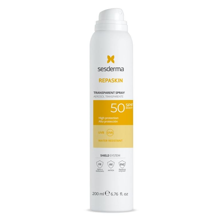 Sesderma Sun Care Repaskin Transparent Spray Body Sunscreen SPF50 Спрей солнцезащитный прозрачный для тела