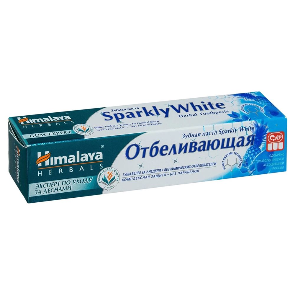 Himalaya Herbals Cleansing Зубная паста Sparkly White отбеливающая Зубная паста Sparkly White отбеливающая
