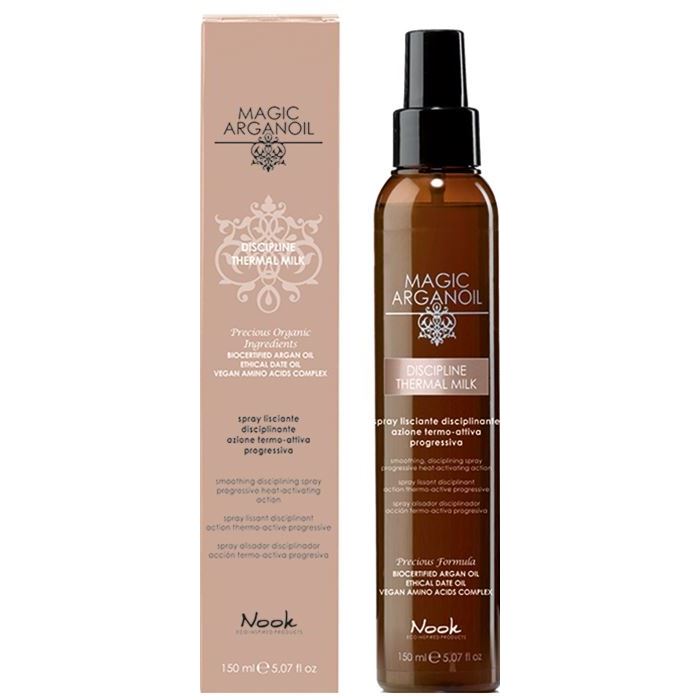 Nook Magic Arganоil Disciplining Thermal Smooting Spray Разглаживающий спрей для непослушных волос с термозащитным действием