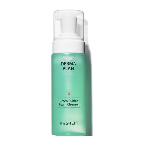 The Saem Face Care Derma Plan Green Bubble Foam Cleanser Пенка для умывания