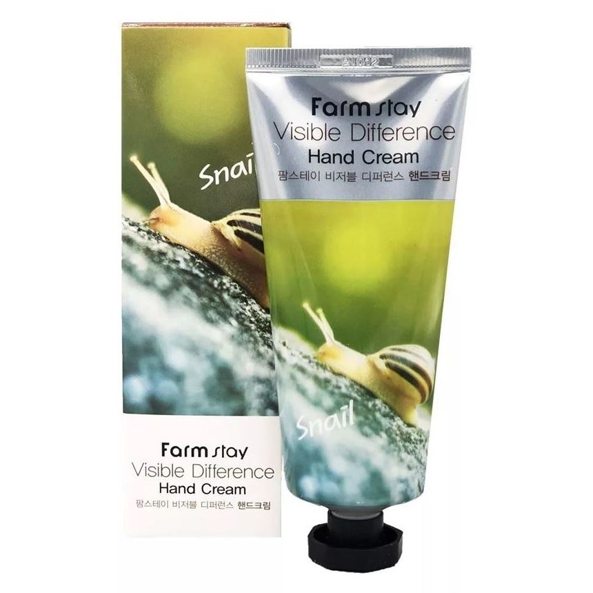 FarmStay Skin Care Visible Difference Snail Hand Cream Восстанавливающий крем для рук с улиточным муцином