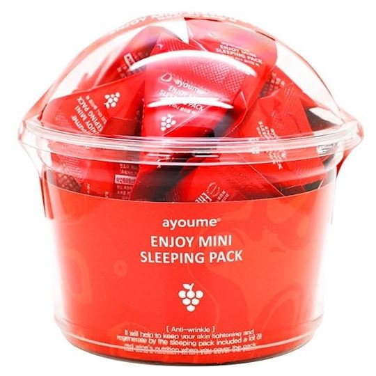 Ayoume Face Care Enjoy Mini Sleeping Pack  Маска для лица ночная с экстрактом красного вина