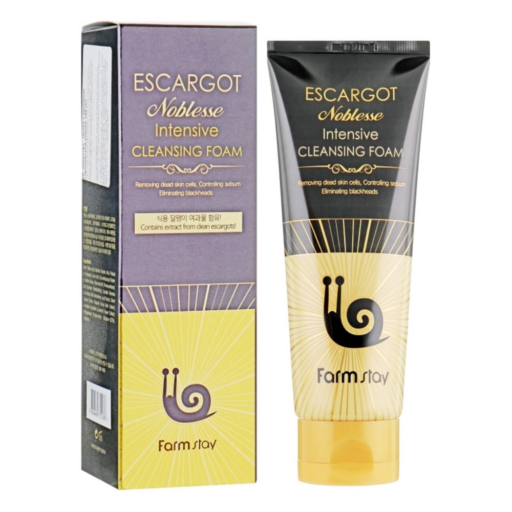 FarmStay Cleansing Escargot Noblesse Intensive Cleansing Foam Очищающая пенка с муцином королевской улитки