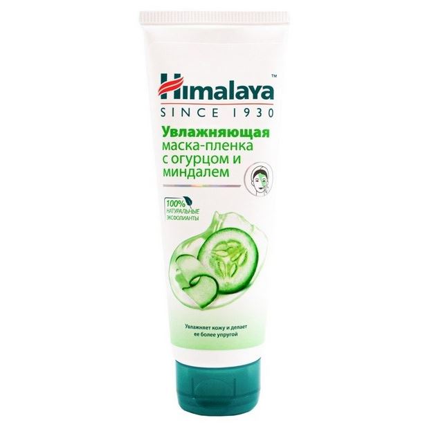 Himalaya Herbals Face Care Маска-пленка увлажняющая с Огурцом и Миндалем  Маска-пленка увлажняющая с Огурцом и Миндалем 