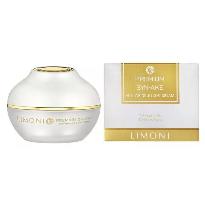 Limoni Syn-Ake Anti-Winkle Premium Syn-Ake Anti-Wrinkle Cream Light  Антивозрастной лёгкий крем для лица со змеиным ядом 