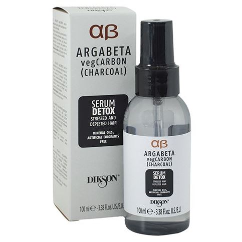 Dikson Argabeta LUX Line ARGABETA vegCARBON Serum Detox Сыворотка Детокс с растительным углем, маслами лаванды и иланг-иланг для волос, подверженных стрессу