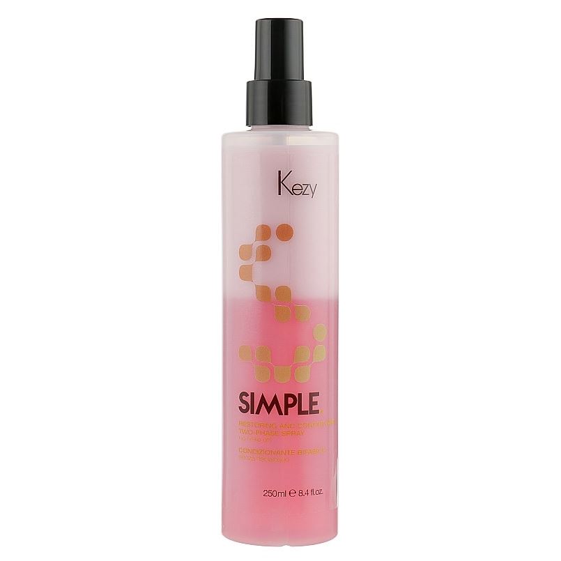 KEZY Simple Restoring and Conditioning Two-Phase Spray Восстанавливающий двухфазный спрей-кондиционер без смывания