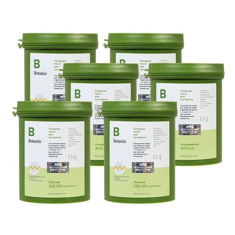 Gloria Sugaring & SPA Botanix Botanix Набор сахарных паст Набор сахарных паст: ультрамягкая паста, плотная паста