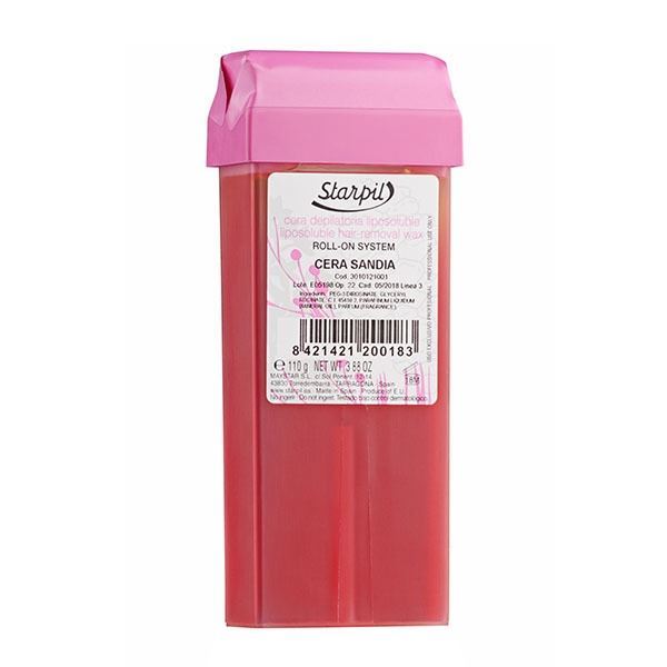 Starpil Waxes Paraffins Воск в картридже Cera Sandia Арбуз (прозрачный) для любого типа кожи, освежает и успокаивает