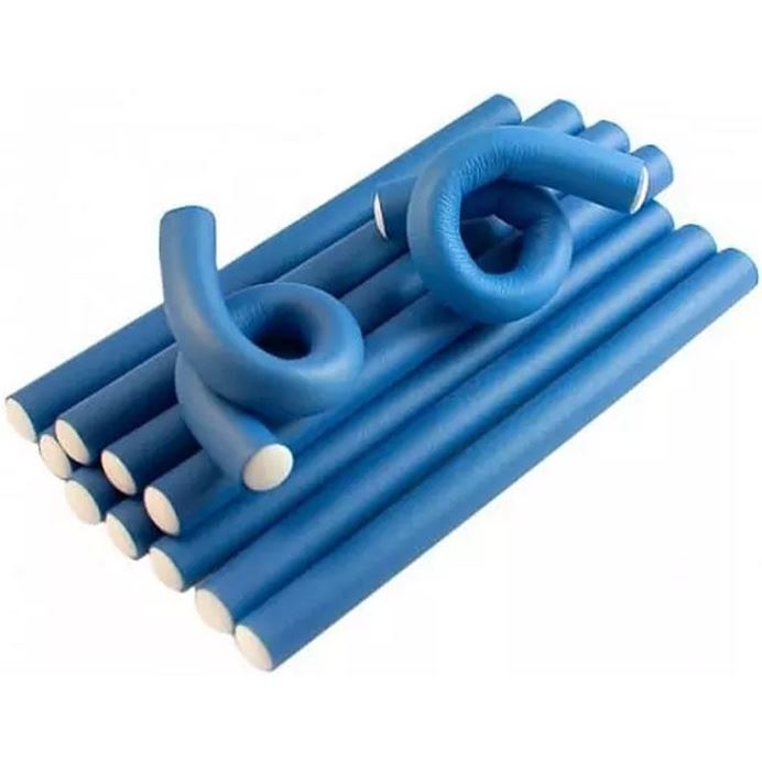 Dewal Professional Бигуди и коклюшки BUM14150\14180\14240 Бигуди-бумеранги синие 14 мм Бигуди-бумеранги 14 мм, упаковка 10 шт, цвет синий