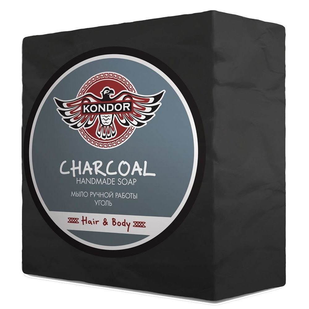Kondor Hair&Body Care Hair & Body Handmade Soap Charcoal Мыло ручной работы "Уголь"