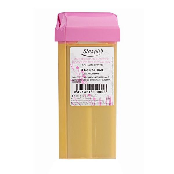 Starpil Waxes Paraffins Воск в картридже Cera Natural Воск в картридже Натуральный (прозрачный) для любого типа кожи