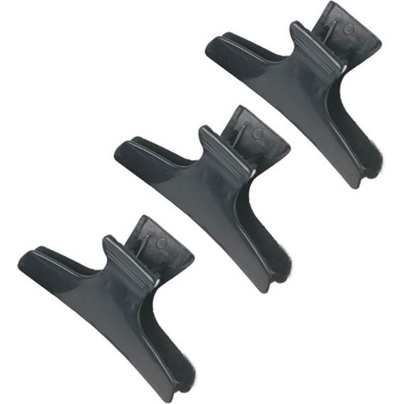 Dewal Professional Аксессуары для волос CL2202 Зажим "Бабочка" 8 см черный Зажим "Бабочка" 8 см, пластик, цвет черный, упаковка 12 штук