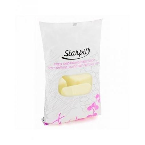 Starpil Waxes Paraffins Воск горячий в брикетах Слоновая кость Extra Воск горячий в брикетах Слоновая кость Extra (плотный) с тальком, для любого типа кожи