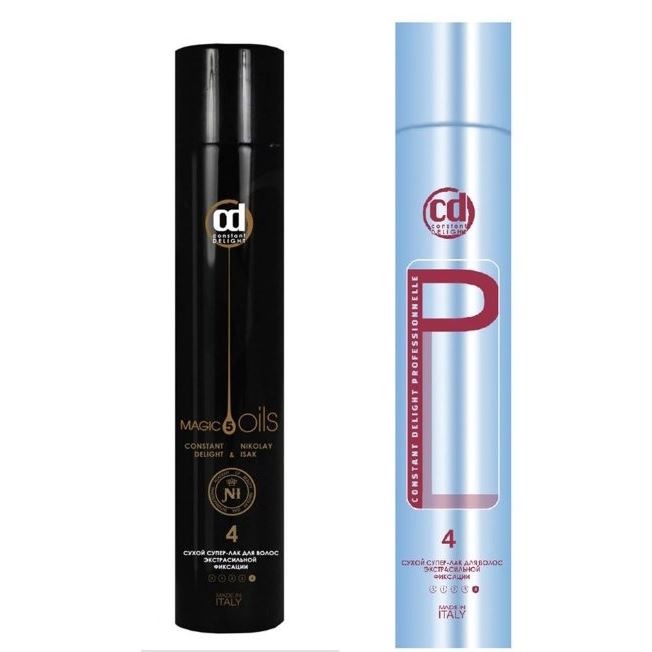Constant Delight Styling 5 Magic Oils Сухой супер-лак № 4 экстрасильной фиксации без запаха Сухой супер-лак для волос экстрасильной фиксации №4 без запаха