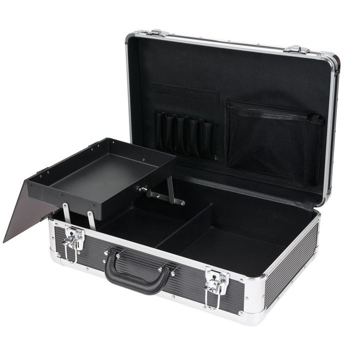 Dewal Professional Аксессуары для окрашивания и стрижки волос HV011A Чемодан для парикмахерских инструментов пластиковый Чемодан для парикмахерских инструментов 45 х 30.5 х 16 см, пластик, цвет черный