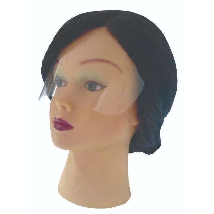 Dewal Professional Аксессуары для окрашивания и стрижки волос T-1511 Экран защитный для лица одноразовый Экран защитный для лица одноразовый, с клейким краем, упаковка 50 штук