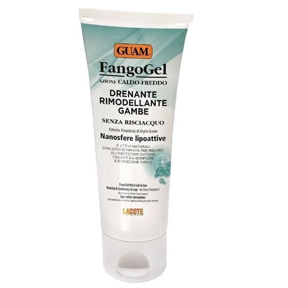 Guam fangoGel FangoGel Гель для ног дренажный контрастный с липоактивными наносферами FangoGel Drenante Rimodellante Gambe