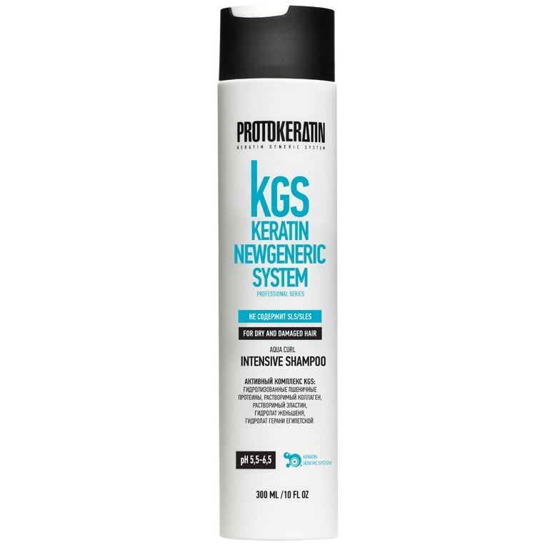 Protokeratin Moisturizing Aqua Curl Intensive Shampoo Шампунь интенсивное питание для вьющихся и кудрявых волос