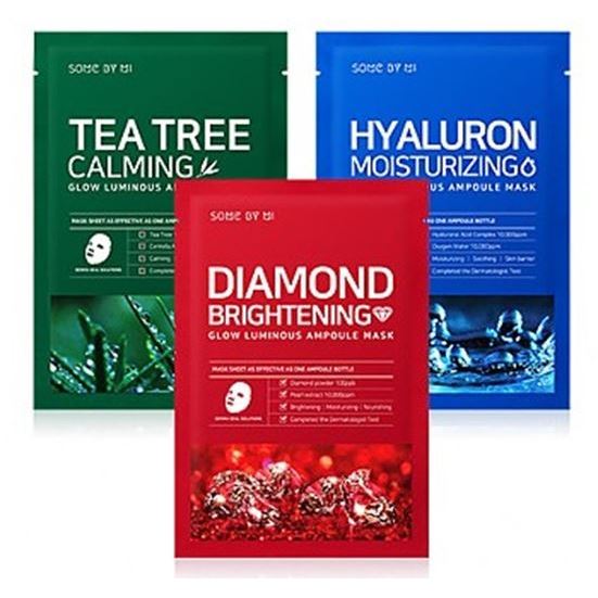 Some By Mi Faсe Care Glow Luminous Ampoule Mask Ампульная тканевая маска для лица