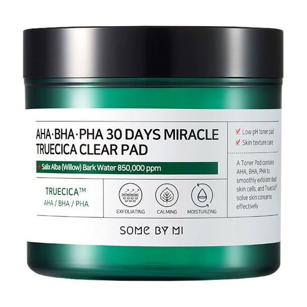 Some By Mi Faсe Care 30 Days Miracle Truecica Clear Pad Очищающие диски для лица с кислотами