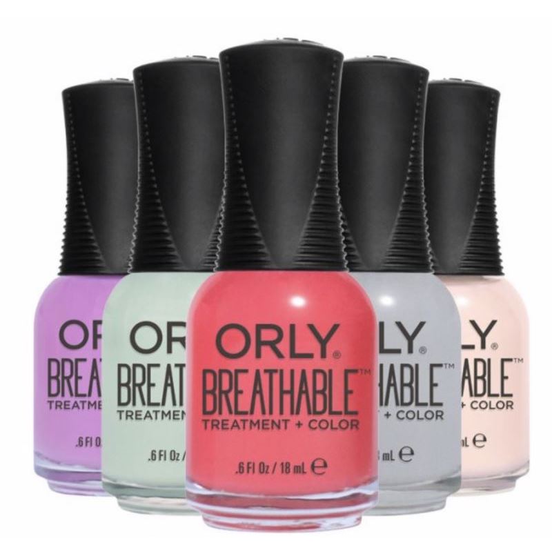 ORLY Лаки, гели и покрытия для ногтей Breathable Treatment + Color Профессиональное дышащее покрытие Уход + Цвет
