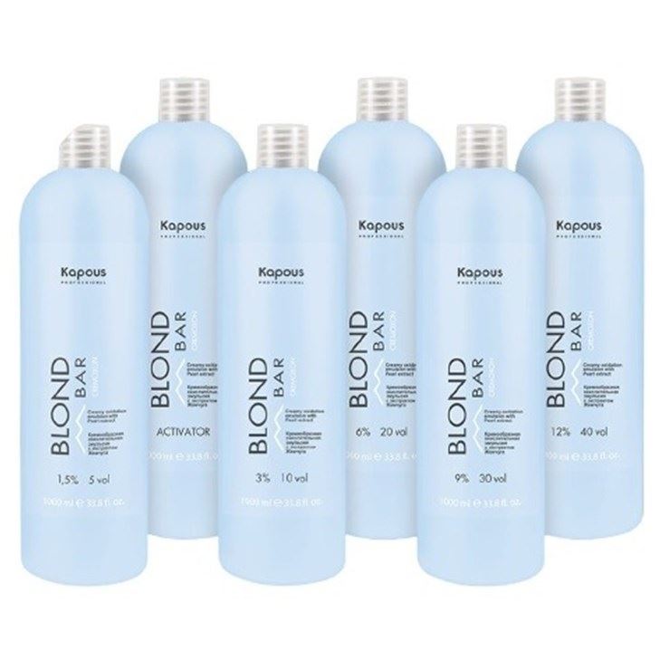 Kapous Professional Color and Tints Blond Bar Blond Cremoxon Кремообразная окислительная эмульсия «Blond Cremoxon» с экстрактом Жемчуга
