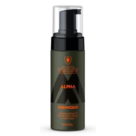 Estel Professional Alpha Homme Alpha Genwood Очищающая пена для лица и бороды Очищающая пена для лица и бороды