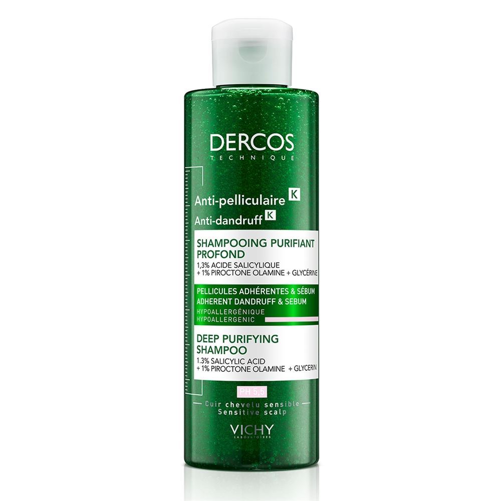 VICHY Dercos Deep Purifing Shampoo Шампунь-пилинг против перхоти глубоко очищающий