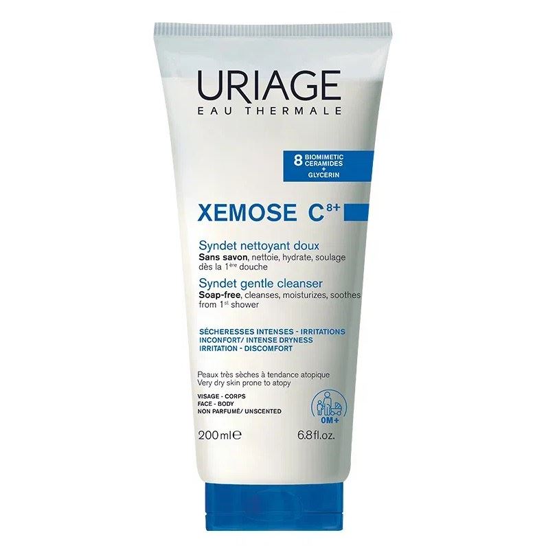 Uriage Xemose Xemose C8+Gentle Cleansing Syndet Мягкий очищающий гель Синдет