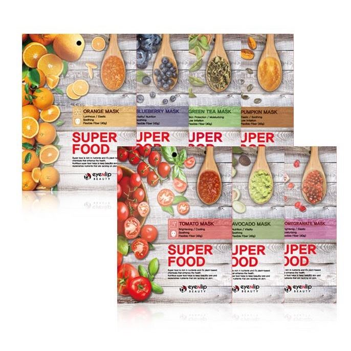 Eyenlip Face Care Super Food Mask Тканевая маска с натуральными экстрактами