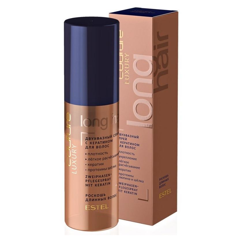 Estel Professional Haute Couture  Haute Couture Luxury Long Hair Двухфазный спрей с кератином для волос Двухфазный спрей с кератином для волос