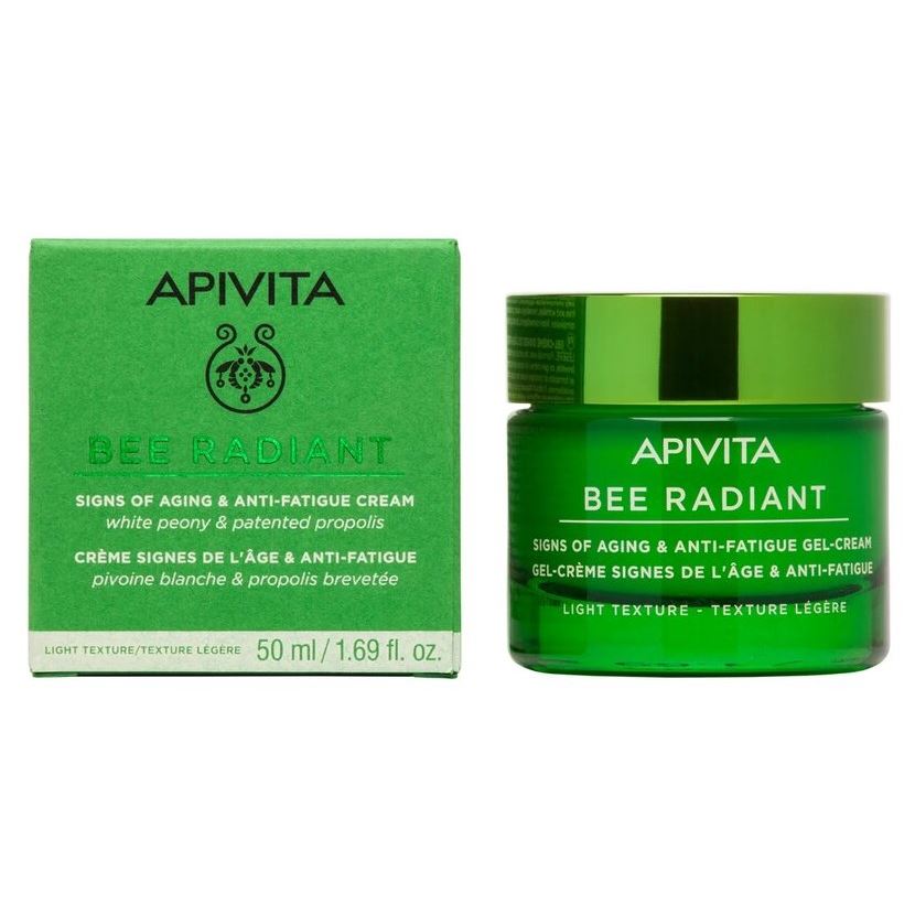 Apivita Bee Radiant Bee Radiant Signs Of Aging & Anti-Fatigue Gel-Cream Light Texture Гель-крем против признаков старения и усталости кожи с легкой текстурой