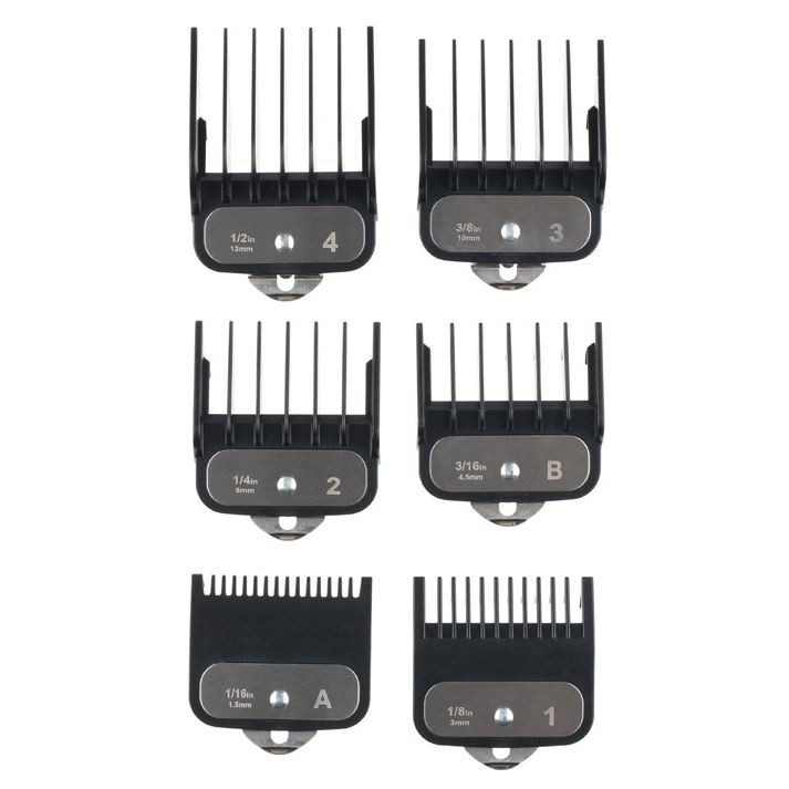 Dewal Professional Машинки для стрижки N-080 Насадки для 03-080 (1.5 мм; 3 мм; 4,5 мм; 6 мм; 10 мм; 13 мм) Насадки для машинки